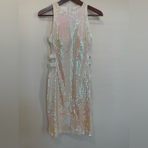 Shiny short cocktail dress